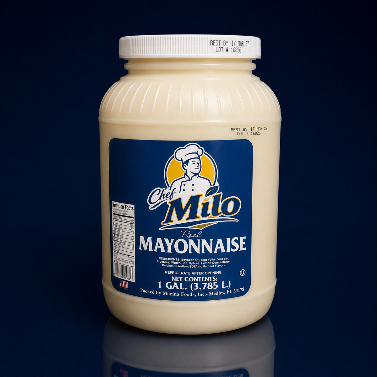 Chef Milo Real Mayonnaise 1 Gal - 4/Case