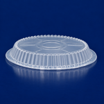 Dome 7 IN PS Clear Round For Aluminum Container Unhinged 250 Count/Pack 2 Packs/Case 500 Count/Case