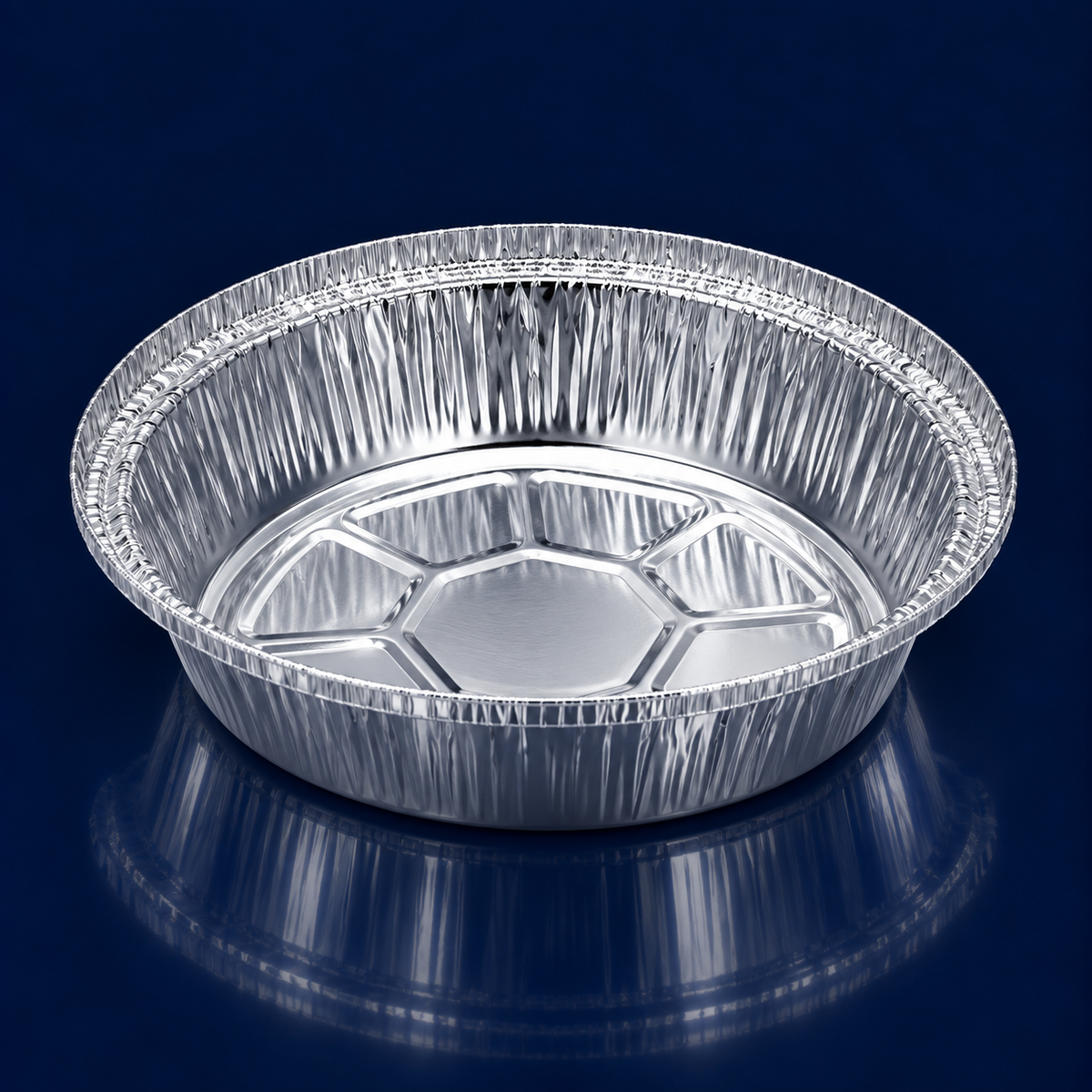 Take-Out Container Base 7.125 X 1.75 IN Aluminum Silver Round 500/Case