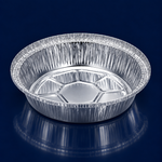 Take-Out Container Base 7.125 X 1.75 IN Aluminum Silver Round 500/Case