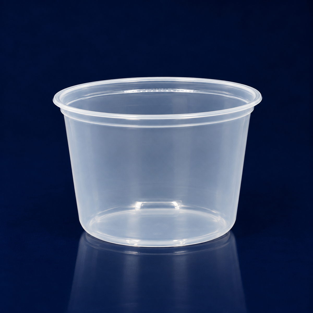 Deli Container Base 16 OZ PP Clear Round Microwave Safe 50 Count/Pack 10 Packs/Case 500 Count/Case