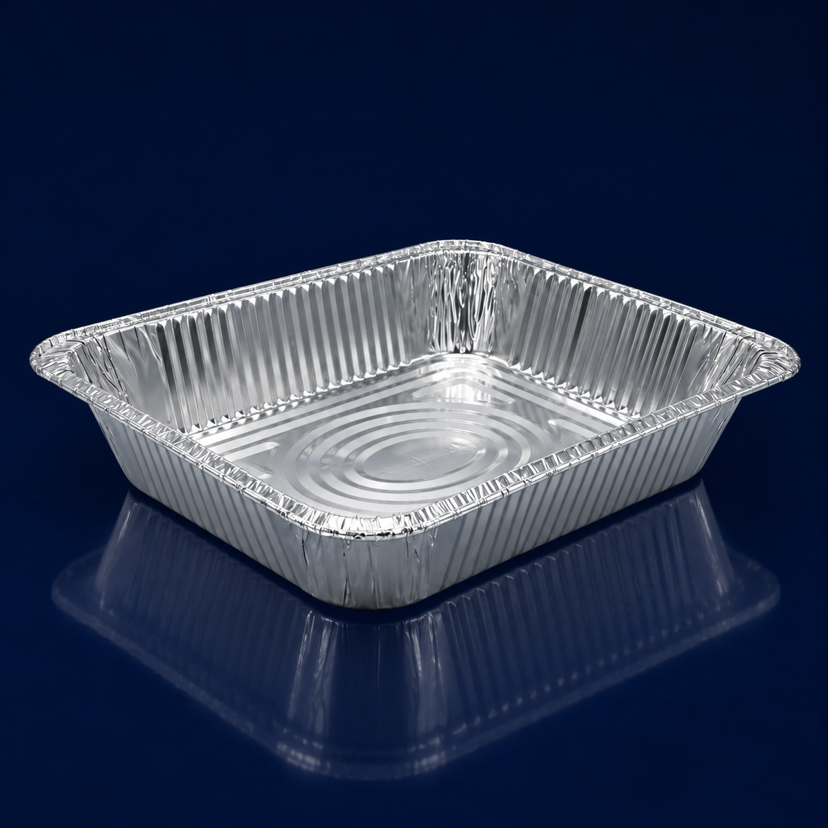 Steam Table Pan 1/2 Size 128 OZ Aluminum Silver Deep Full Curl 100/Case
