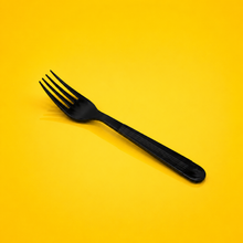 Load image into Gallery viewer, PP Black Fork Heavyweight Individually Wrapped 1000/Case