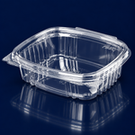 Deli Container Hinged 8 OZ PET Clear Rectangle 200/Case