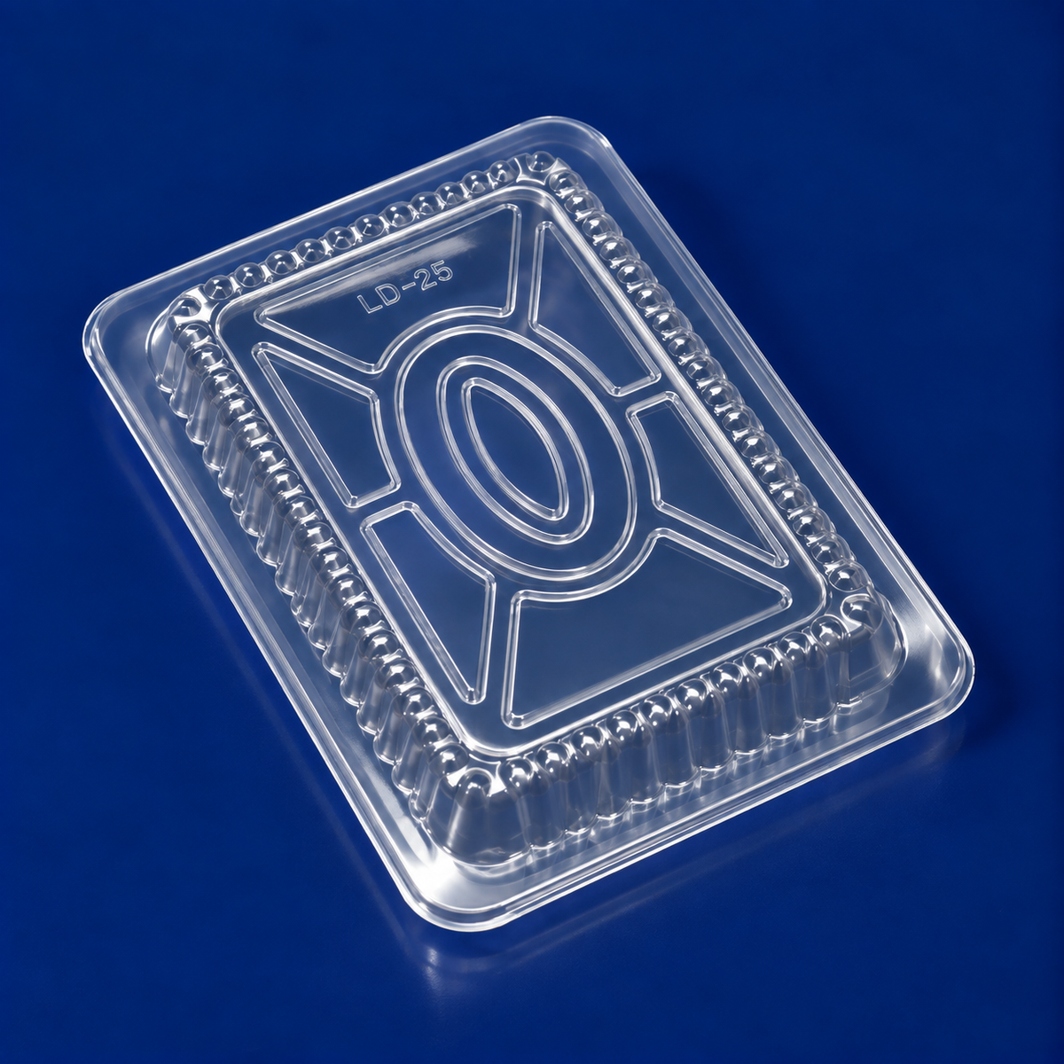 Lid Dome 8.3125 X 5.8125 X 0.75 IN Plastic Clear Oblong For 24-32-36 OZ Container Unhinged 500/Case