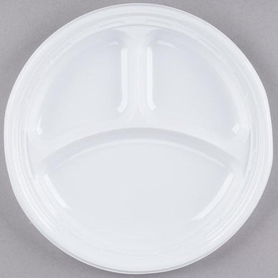 PLATES-9`` 3COMP-FOAM-WHT 20/2