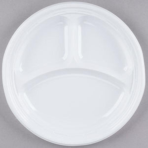PLATES-9`` 3COMP-FOAM-WHT 20/2